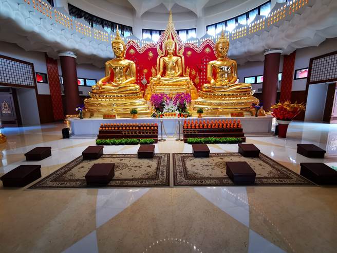 防疫优先，灵鹫山走春礼佛更安心。（灵鸠山提供／吴康玮台北传真）