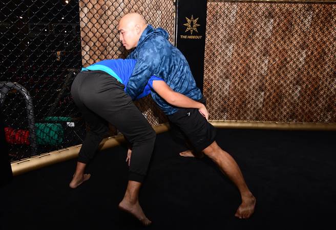 去年台东某高职遭霸凌学生，学习综合格斗，身心都变得更强壮。（庄哲权摄） 