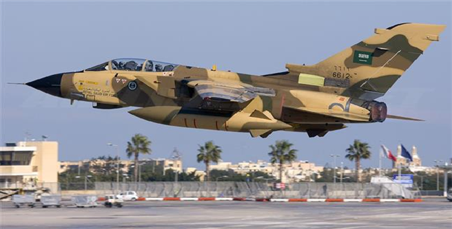 沙乌地阿拉伯的龙卷风战机。该型战机是英国、德国、义大利共同研发，因此也算义大利的产品。(图/Panavia )