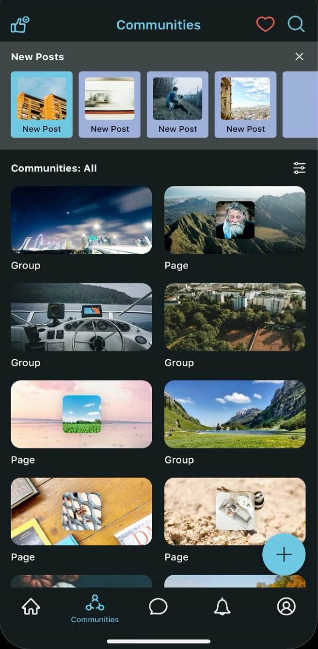 「MeWe」反Facebook的无广告、不出售用户资料社交评台。（翻摄APP Store）