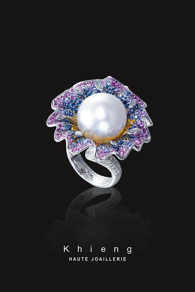 方国强高订珠宝以巴黎的杜乐丽花园为灵感，充满春天欢乐气息。（Khieng HAUTE JOAILLERIE提供）