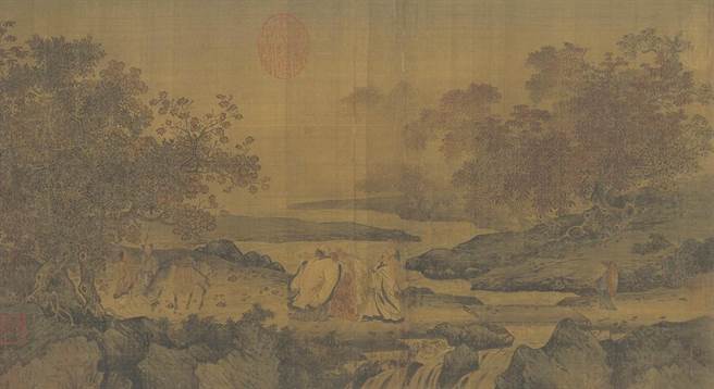 宋人〈虎溪三笑图〉也是此次展出重点。 （故宫南院提供／吕妍庭嘉义传真）