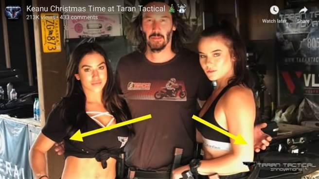 基努李维的绅士手举动被讚爆。(图/ 摘自推特)