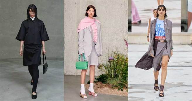 左起为：PRADA、MSGM、Chloé（图／品牌提供）