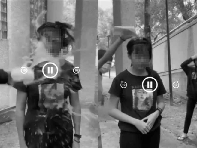 女學生1月22日下午帶到鳳山婦幼館後方角落霸凌，據悉，在場2人出手打巴掌、3人潑飲料。（圖／翻攝自臉書爆料公社）