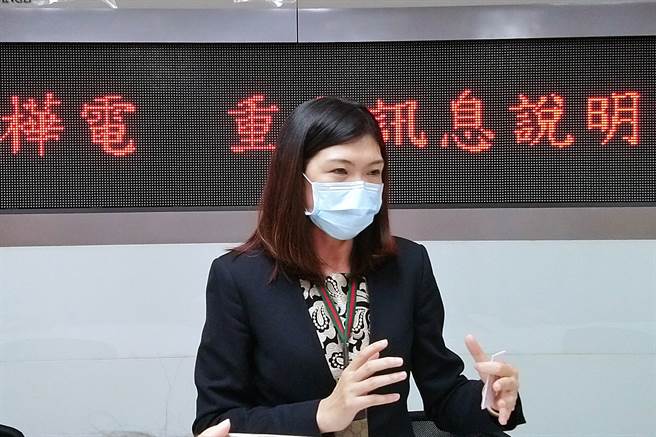 工业电脑厂振桦电财务长顏佳怡。（记者林资杰摄）