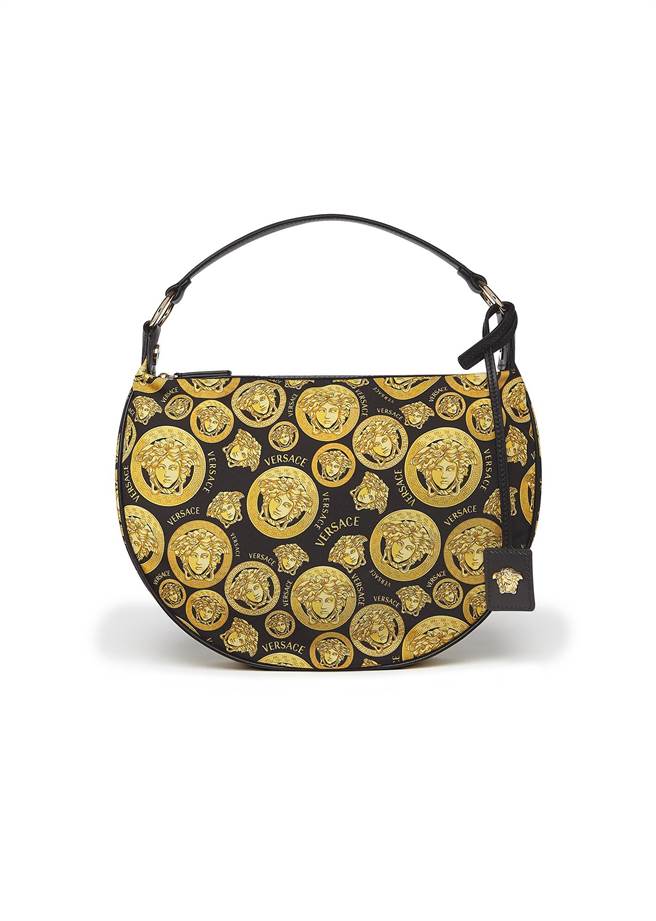 Versace中国新年限量系列女生金色满版Medusa印花手袋，2万5500元。（Versace提供）