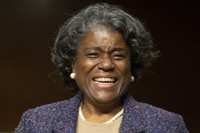 美国参议院外交委员会表决拜登提名的新任联合国大使汤玛斯-葛林斐德（Linda Thomas-Greenfield）一案，戛然叫停。（达志图库/TGP）