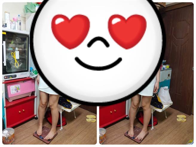 女房客半夜求借体重计，网见照片狂喊羡慕。（图／翻摄自爆废公社二馆）