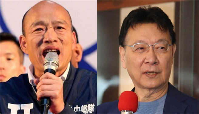 高雄市前市长韩国瑜（左）、中广董事长赵少康（右），引发网友讨论。（图／本报资料照）