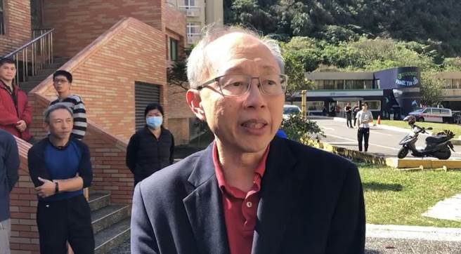 主秘林正平表示，事發現場有2名學生在周遭，目前人員都已疏散。（翻攝照片／吳康瑋基隆傳真）