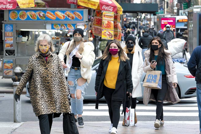 联准会官员指出，随着接种疫苗人数增加，美国经济2021年可望强劲復甦。图／美联社