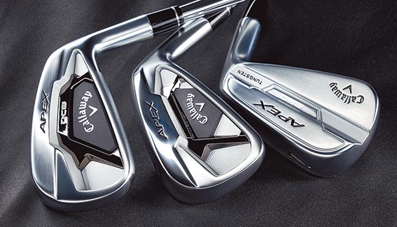 Callaway APEX鍛造鐵桿專為中低差點球友而生！針對低差點球友則是推出APEX PRO。圖／業者提供