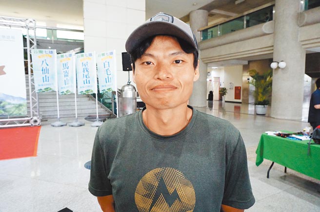 台湾第一位无氧登山家吕忠翰。（王文吉摄）