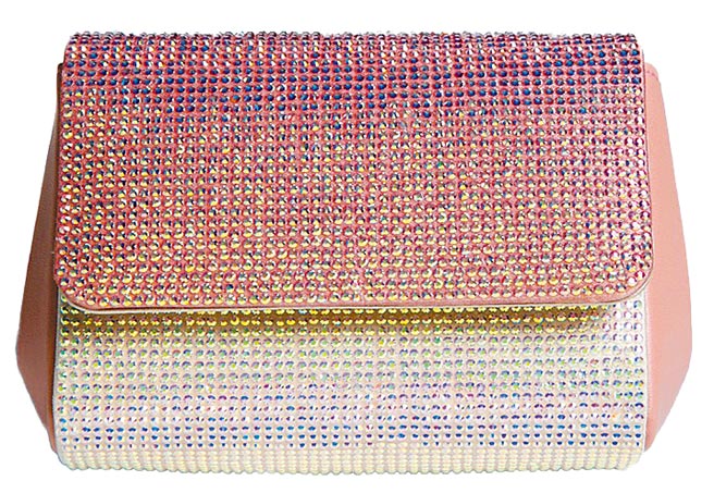 Rene Caovilla粉红色Borse炼包6万9800元。（Rene Caovilla提供）