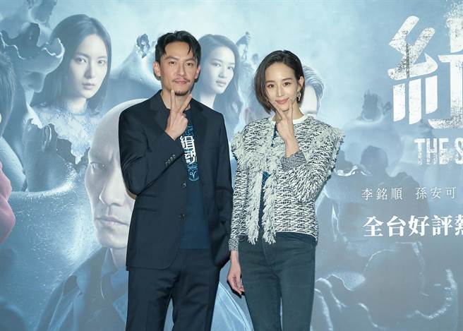 张钧宁、张震首次银幕CP合体宣传。（卢祎祺摄）