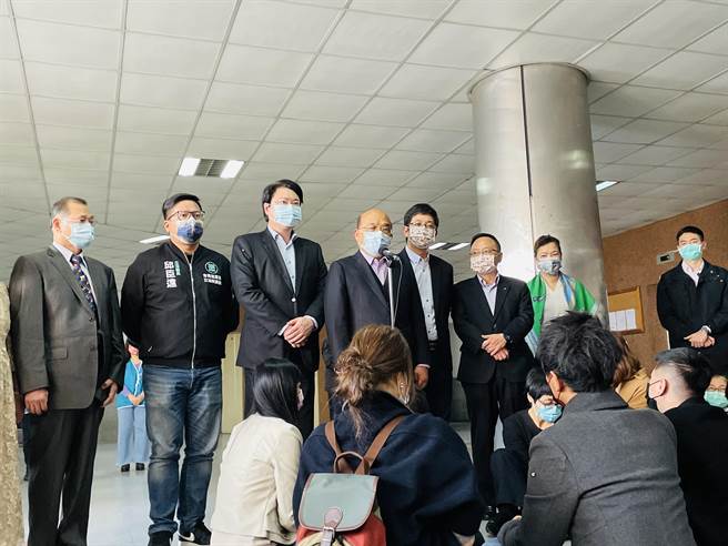 口罩實名制周年 蘇貞昌：防疫第一名繼續下去。（吳康瑋攝）