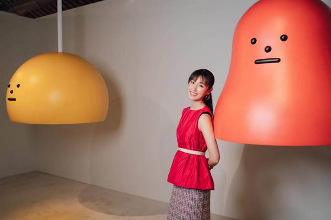 田中千绘6日到台北松菸看展。（雅慕斯娱乐提供）