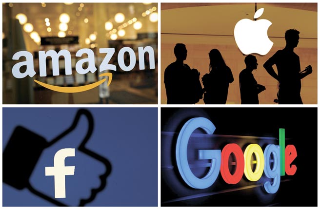 以谷歌、亚马逊等年营收动辄数百亿美元规模来看，意味倘若照新法开罚，罚款金额将相当可观。图／路透