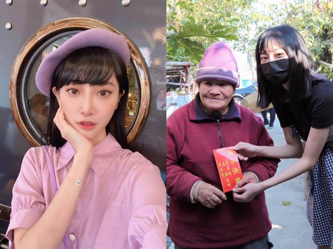 黎晏孜探访独居长者。（经纪人提供）