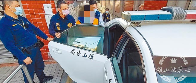 朱姓男子上月底疑遭人擄走後強迫餵屎，旗山分局鎖定40歲的呂姓主嫌，將他拘捕到案，訊後依違反組織犯罪防制條例等罪嫌移送橋檢偵辦。（警方提供／林雅惠高雄傳真）