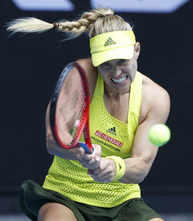 2016年澳網女單冠軍可貝爾，今年澳網首輪就爆冷出局。(美聯社)