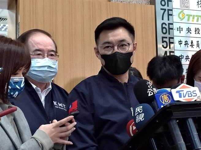 江啟臣。（黃福其攝）