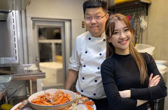 陳予新與藍帶大廚帶來彭湃超級年菜。(陳予新提供)