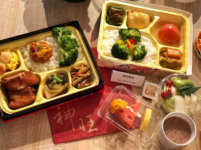 神旺大飯店年菜餐盒菜色豐盛。（福泰飯店集團提供）