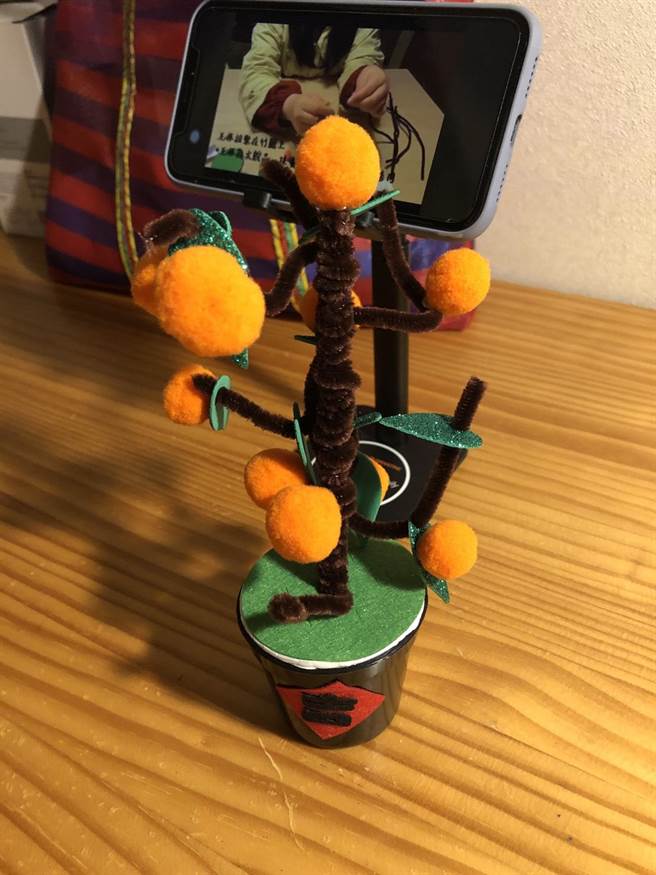 桔子樹手做DIY。（黃采薇攝）