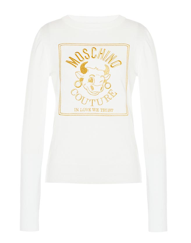 MOSCHINO牛年系列长袖T-shirt，2万4300元。（MOSCHINO提供）