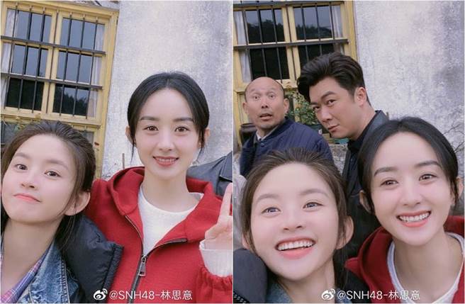 赵丽颖遭指面露疲态，不过仔细看照片，她的真实状态根本超美。（图／取材自新浪娱乐）