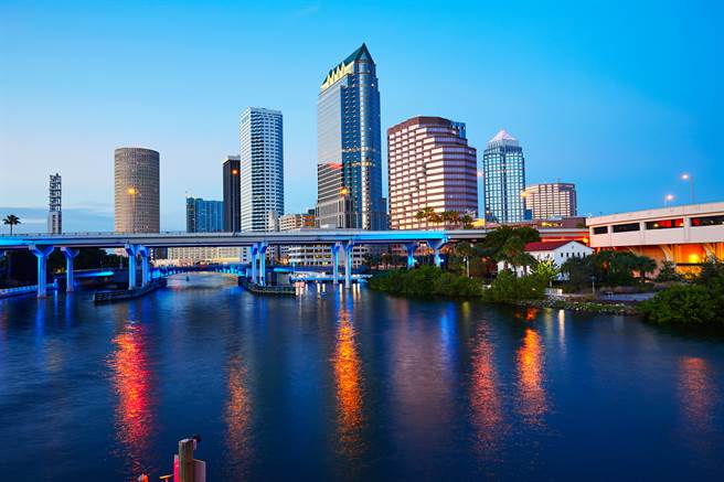 美國佛羅里達州坦帕（Tampa）。(圖/shutterstock)