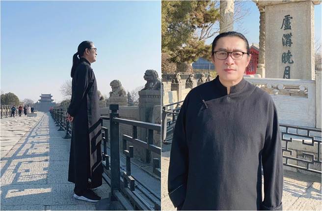 今年春节黄安去了卢沟桥拍片，不往人多的地方去，也没让粉丝堵到人。(取材自黄安微博)