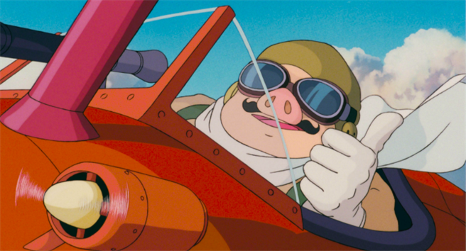 日本动画《红猪》。（摘自吉卜力工作室官网）