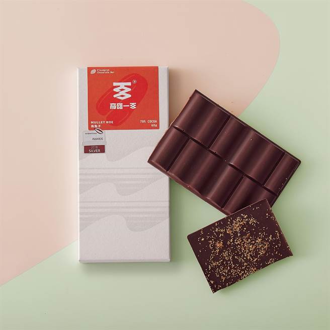 高雄市政府文化局 烏魚子巧克力。（Pinkoi提供）