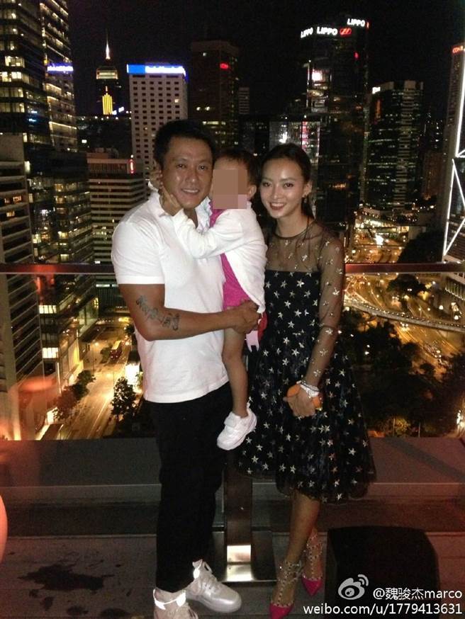 魏骏杰和张利华离婚后，放话此生不再婚，要专心照顾女儿。（图／翻摄自微博）