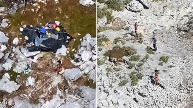 美國海岸警衛隊，在小島上找到受困33天的3名古巴人。(圖/USCG)