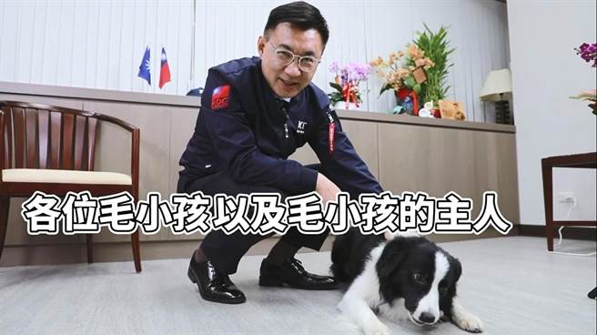 国民党青年部公布「毛小孩Happy牛Year」宠物云影片。(摘自国民党青年部影片)