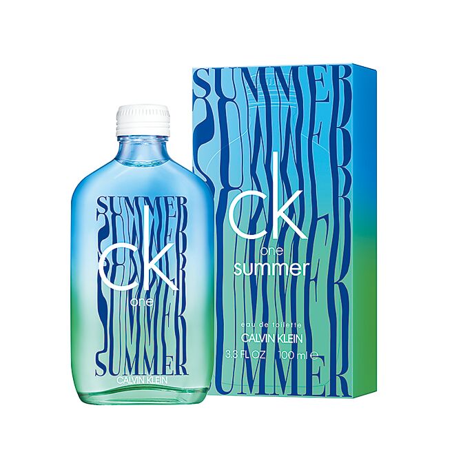 ck one Summer中性淡香水，100ml，2100元。（ck提供）