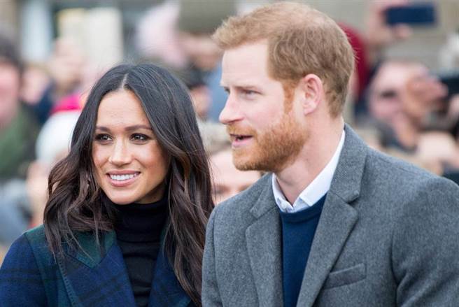 梅根与夫婿哈利王子。（达志影像