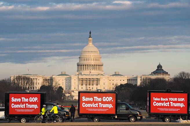 美国国会大厦。（美联社）