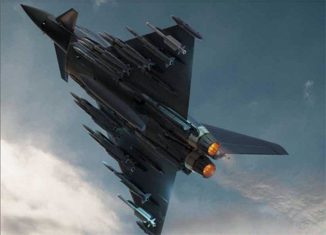 「颱风」（Typhoon）战机的「野兽模式」（Beast Mode）。（欧洲战机/Eurofighter）