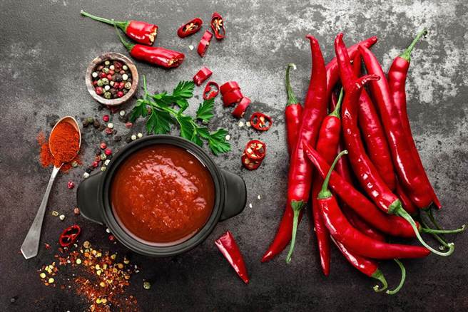 辣椒中含有許多抗氧化成分，有助排除體內毒素。(示意圖/Shutterstock)