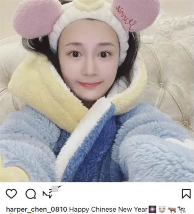 陈昱霖消失3年突然分享近照。（图／翻摄自harper_chen_0810 IG）