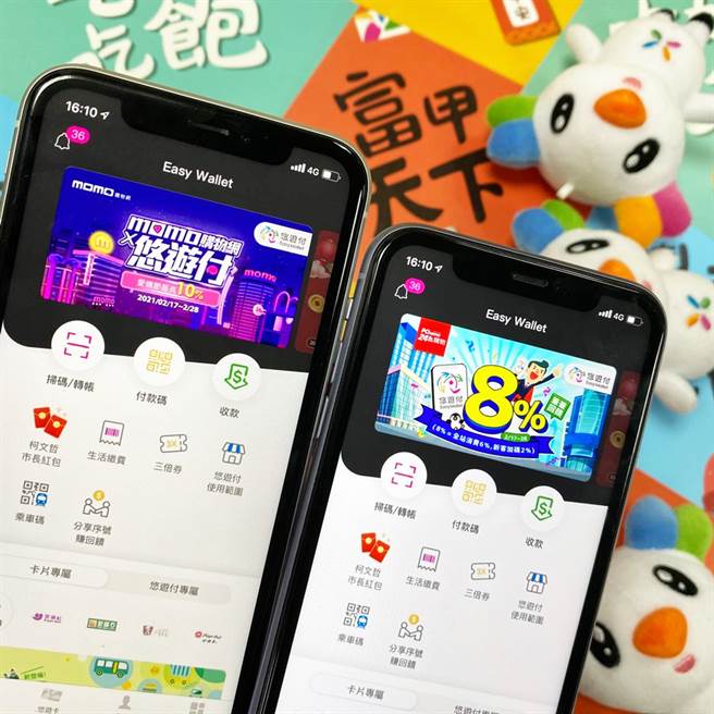 悠游付携手两大电商祭最高10%回馈。（悠游卡提供／黄慧雯台北传真）
