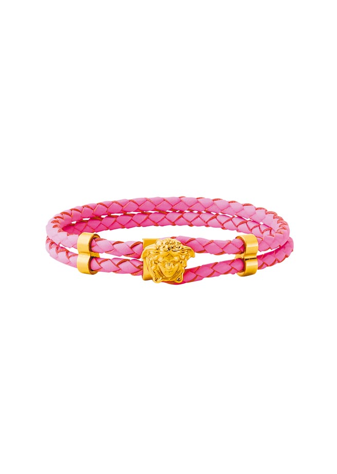 Versace推出的新年系列作品之一，女生粉色Medusa手炼，8000元。（Versace提供）