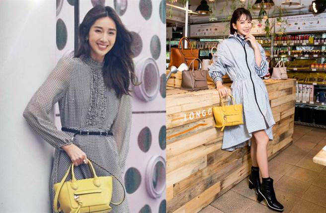 隋棠（左）、Melody搶揹亮麗鮮豔的法式郵筒包。（圖／IG@suitangtang、melodykliu）