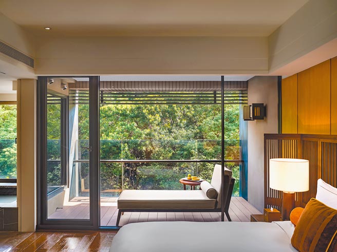 北投麗禧溫泉酒店「雅緻山景客房」。（北投麗禧提供）