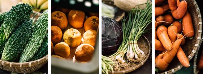 微风市集提供鲜採、产地直送、在地尚青蔬果。（摄影/陈建豪）